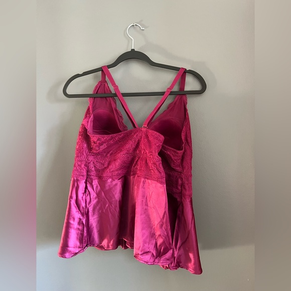 Torrid Fuchsia Lace Chemise - Picture 2 of 4